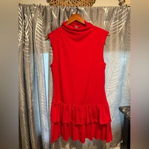 Wild Fable Red Sleeveless Midi Dress